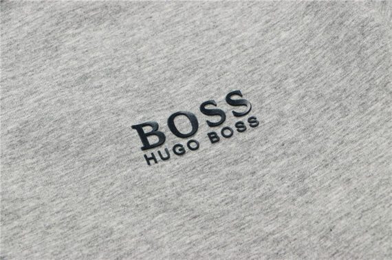 ⁦בוס-HUGO BOSS POLO TSHIRT MEN'S - Gray & Black⁩ – תמונה ⁦4⁩