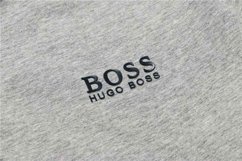 בוס-HUGO BOSS POLO TSHIRT MEN'S - Gray & Black – תמונה 4