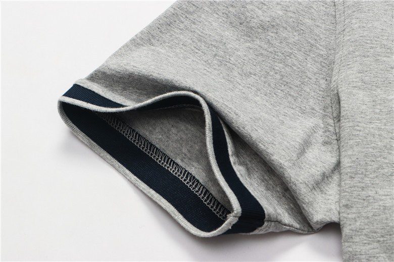 בוס-HUGO BOSS POLO TSHIRT MEN'S - Gray & Black – תמונה 7