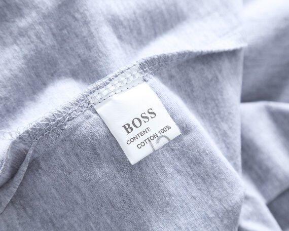 ⁦בוס-HUGO BOSS POLO TSHIRT MEN'S - Gray & Black White Border⁩ – תמונה ⁦9⁩
