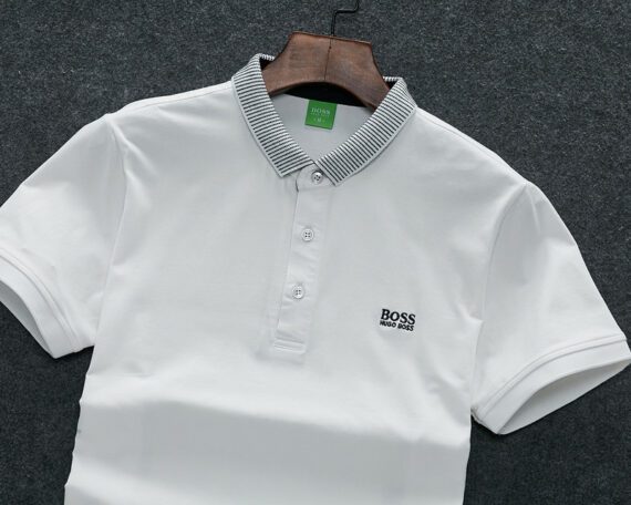 ⁦בוס-HUGO BOSS POLO TSHIRT MEN'S - Iron⁩ – תמונה ⁦5⁩