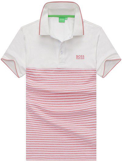 בוס-HUGO BOSS POLO TSHIRT MEN'S - White & Contessa