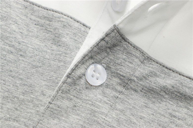 בוס-HUGO BOSS POLO TSHIRT MEN'S - White & Gray – תמונה 7