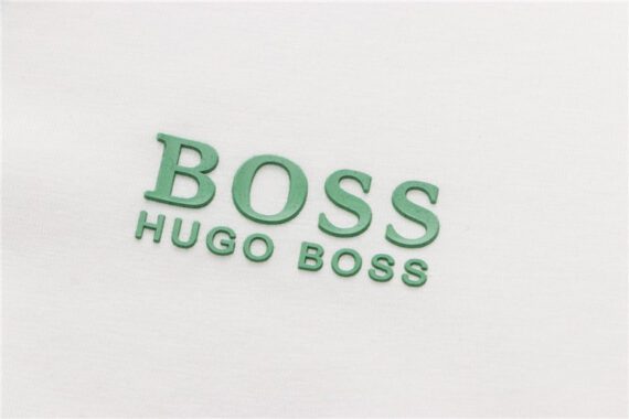 ⁦בוס-HUGO BOSS POLO TSHIRT MEN'S - White & Sea Nymph⁩ – תמונה ⁦7⁩