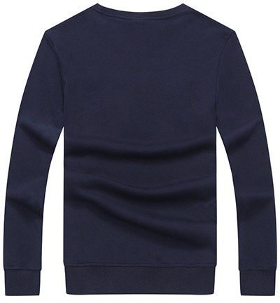 בוס-HUGO BOSS TSHIRT MEN'S LONG -NAVY BLUE – תמונה 2
