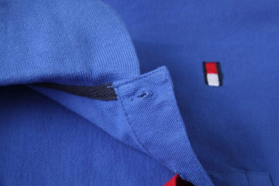 ⁦טומי הילפיגר-TOMMY POLO MEN'S TSHIRT - BLUE⁩ – תמונה ⁦6⁩