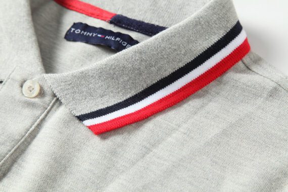 ⁦טומי הילפיגר-TOMMY POLO MEN'S TSHIRT - Gray⁩ – תמונה ⁦10⁩