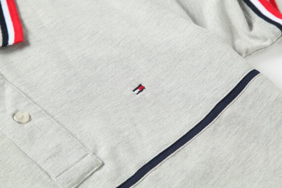 ⁦טומי הילפיגר-TOMMY POLO MEN'S TSHIRT - Gray⁩ – תמונה ⁦8⁩