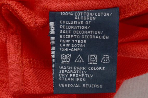 ⁦טומי הילפיגר-TOMMY POLO MEN'S TSHIRT - Persian Red⁩ – תמונה ⁦7⁩
