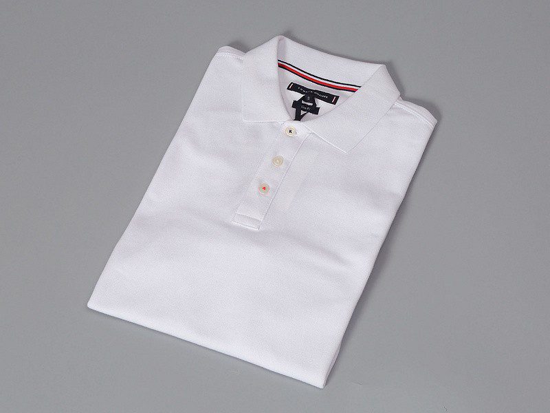טומי הילפיגר-TOMMY POLO MEN'S TSHIRT - Titan White – תמונה 7