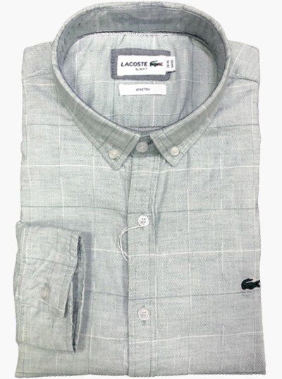 לקוסט-LACOSTE LONG MEN SHIRT - Geyser – תמונה 3