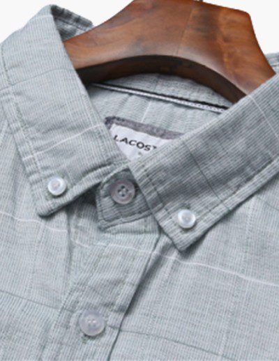 לקוסט-LACOSTE LONG MEN SHIRT - Geyser – תמונה 9