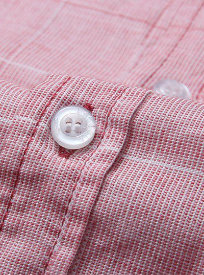 לקוסט-LACOSTE LONG MEN SHIRT - Pink Flare – תמונה 7