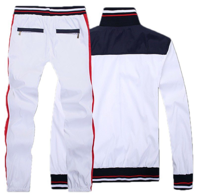 ראלף לורן-RALPH LAUREN SUIT MEN'S- WHITE BLACK & RED – תמונה 4
