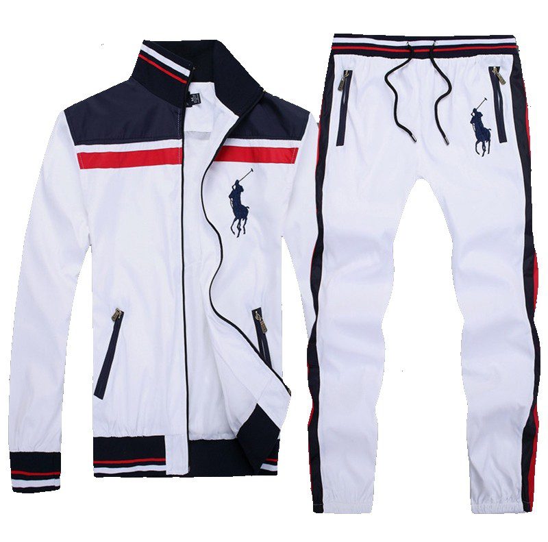 ראלף לורן-RALPH LAUREN SUIT MEN'S- WHITE BLACK & RED – תמונה 3