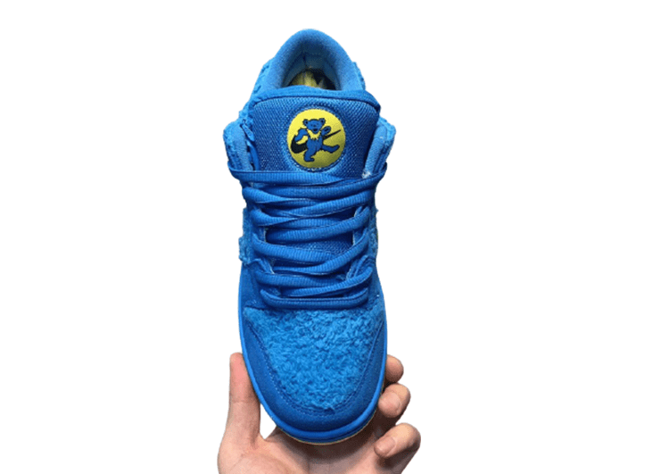 נעליי נייק-NIKE SB DUNK LOW PRO QS - Blue & Yellow Logo – תמונה 7