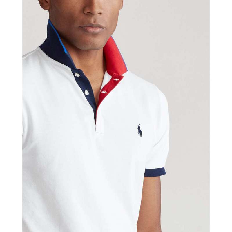 ראלף לורן-RALPH LAUREN POLO TSHIRT MEN'S SHORT DESGIN - Iron – תמונה 3