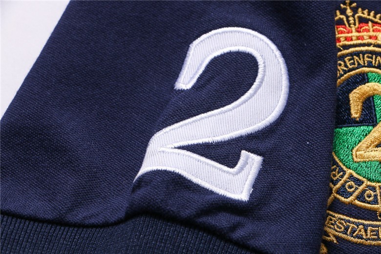 ראלף לורן-RALPH LAUREN POLO TSHIRT SHORT BIG PONY MEN'S- NAVY BLUE WHITE – תמונה 8