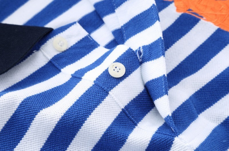 ראלף לורן-RALPH LAUREN POLO TSHIRT SHORT BIG PONY MEN'S - White & Blue – תמונה 7