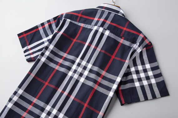 ⁦מעיל ברברי-BURBERRY BUTTON MEN - Black White & Red⁩ – תמונה ⁦4⁩