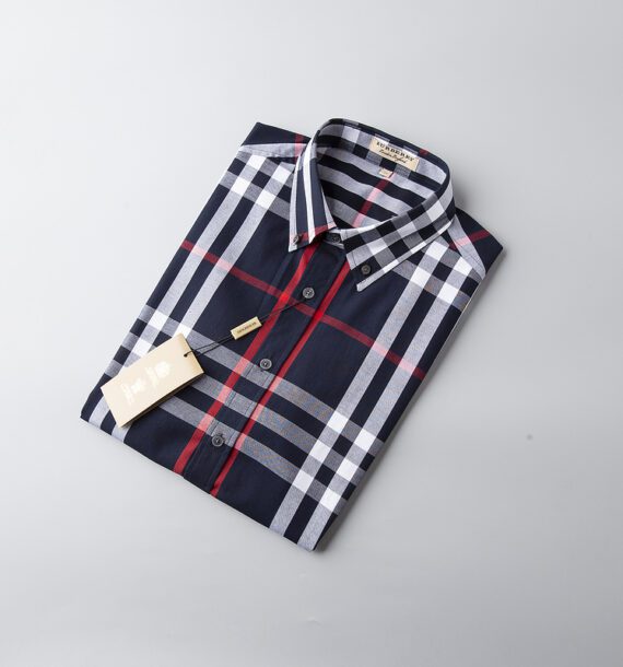 ⁦מעיל ברברי-BURBERRY BUTTON MEN - Black White & Red⁩ – תמונה ⁦6⁩