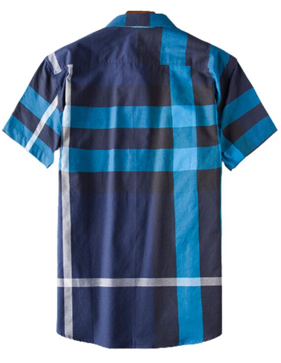 ⁦מעיל ברברי-BURBERRY BUTTON MEN - Blue Mix⁩ – תמונה ⁦2⁩
