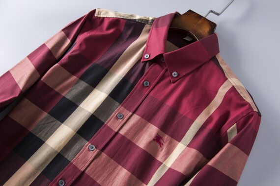 ⁦מעיל ברברי-BURBERRY BUTTON MEN - Brown Mix⁩ – תמונה ⁦3⁩