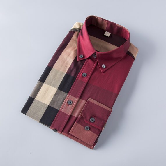 ⁦מעיל ברברי-BURBERRY BUTTON MEN - Brown Mix⁩ – תמונה ⁦5⁩