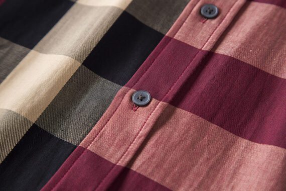 ⁦מעיל ברברי-BURBERRY BUTTON MEN - Brown Mix⁩ – תמונה ⁦8⁩