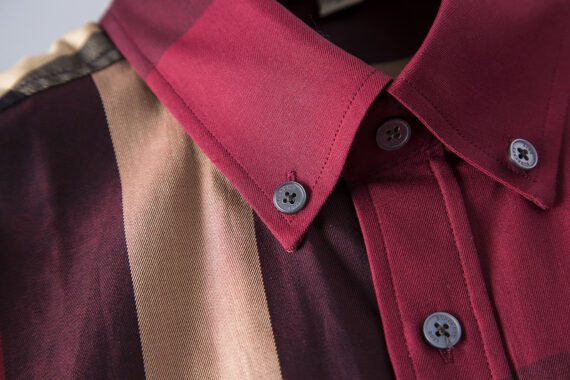 ⁦מעיל ברברי-BURBERRY BUTTON MEN - Brown Mix⁩ – תמונה ⁦9⁩