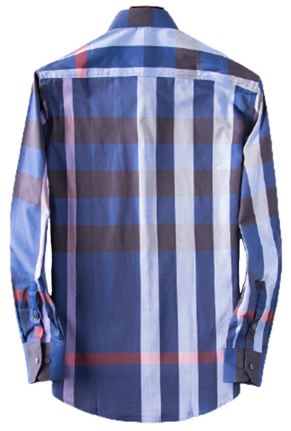 ⁦מעיל ברברי-BURBERRY BUTTON MEN - Corn Flower Blue Mix⁩ – תמונה ⁦2⁩