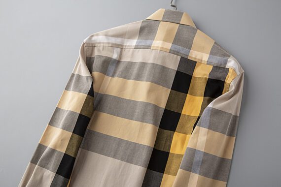 ⁦מעיל ברברי-BURBERRY BUTTON MEN - Grain Brown Mix⁩ – תמונה ⁦4⁩