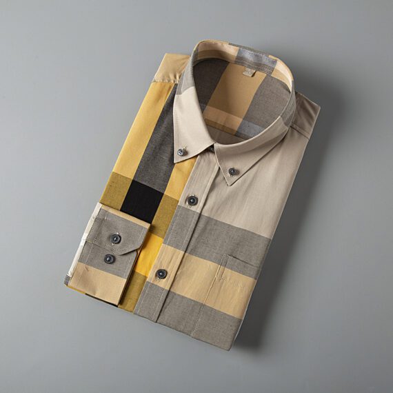 ⁦מעיל ברברי-BURBERRY BUTTON MEN - Grain Brown Mix⁩ – תמונה ⁦5⁩