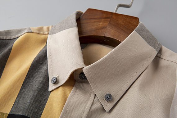 ⁦מעיל ברברי-BURBERRY BUTTON MEN - Grain Brown Mix⁩ – תמונה ⁦8⁩