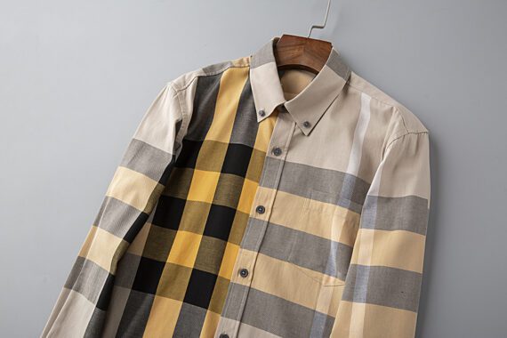 ⁦מעיל ברברי-BURBERRY BUTTON MEN - Grain Brown Mix⁩ – תמונה ⁦3⁩