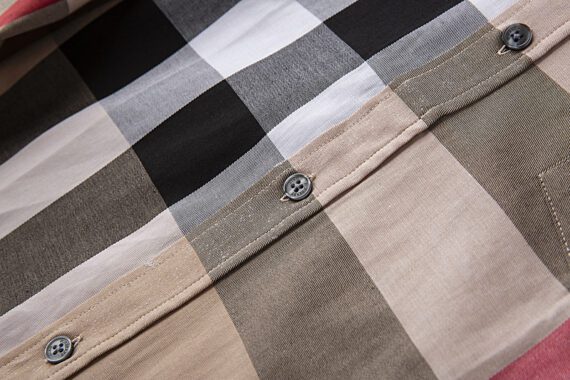 ⁦מעיל ברברי-BURBERRY BUTTON MEN - Brandy Rose Mix⁩ – תמונה ⁦12⁩