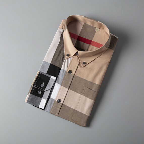 ⁦מעיל ברברי-BURBERRY BUTTON MEN - Brandy Rose Mix⁩ – תמונה ⁦5⁩