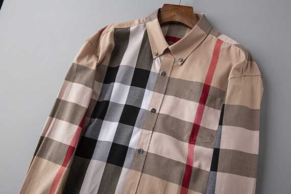 ⁦מעיל ברברי-BURBERRY BUTTON MEN - Brandy Rose Mix⁩ – תמונה ⁦3⁩