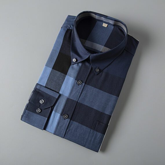 ⁦מעיל ברברי-BURBERRY BUTTON MEN - Navy Blue & Blue⁩ – תמונה ⁦5⁩