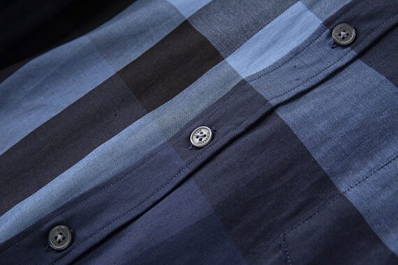 ⁦מעיל ברברי-BURBERRY BUTTON MEN - Navy Blue & Blue⁩ – תמונה ⁦9⁩