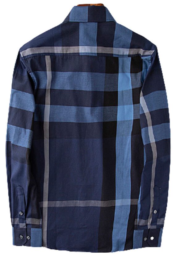 ⁦מעיל ברברי-BURBERRY BUTTON MEN - Navy Blue & Blue⁩ – תמונה ⁦2⁩