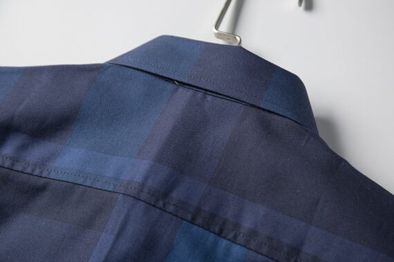 ⁦מעיל ברברי-BURBERRY BUTTON MEN - Navy Blue Mix⁩ – תמונה ⁦4⁩