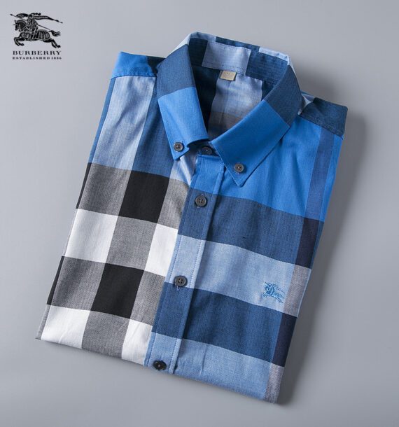 ⁦מעיל ברברי-BURBERRY BUTTON MEN - Navy Blue Mix⁩ – תמונה ⁦5⁩