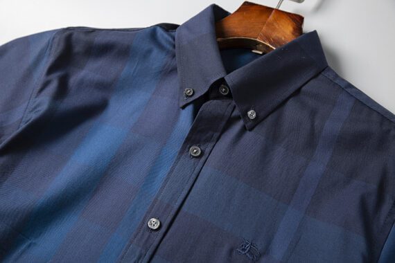 ⁦מעיל ברברי-BURBERRY BUTTON MEN - Navy Blue Mix⁩ – תמונה ⁦3⁩