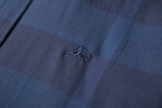 ⁦מעיל ברברי-BURBERRY BUTTON MEN - Navy Blue Mix⁩ – תמונה ⁦6⁩