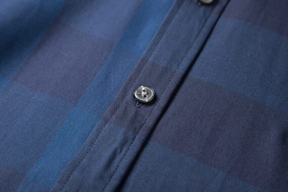 ⁦מעיל ברברי-BURBERRY BUTTON MEN - Navy Blue Mix⁩ – תמונה ⁦9⁩