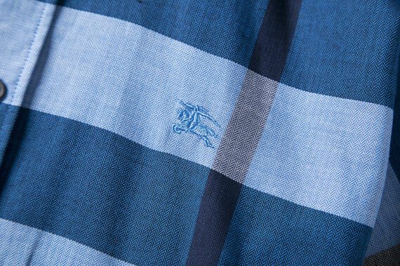 ⁦מעיל ברברי-BURBERRY BUTTON MEN - Navy Blue Mix⁩ – תמונה ⁦8⁩