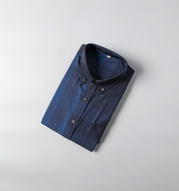 ⁦מעיל ברברי-BURBERRY BUTTON MEN - Navy Blue Mix⁩ – תמונה ⁦5⁩