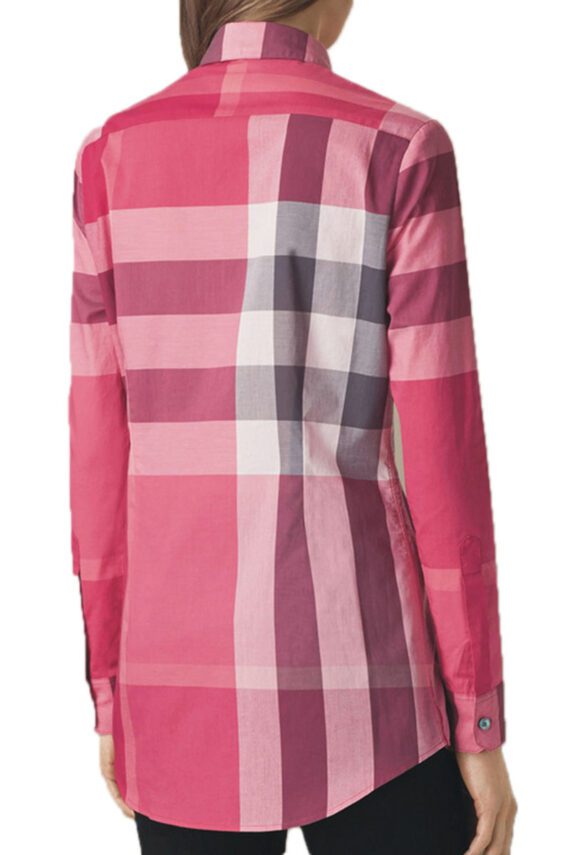 ⁦ברברי-BURBERRY WOMEN BUTTON- Dark Pink Mix⁩ – תמונה ⁦3⁩
