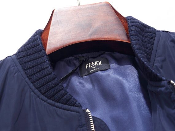 ⁦מעילי פנדי-FENDI COAT - Gulf Blue⁩ – תמונה ⁦6⁩